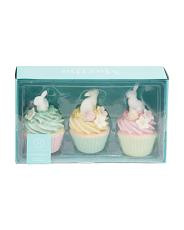 6in Resin Multi Chocolate Rabbit Cupcakes | TJ Maxx