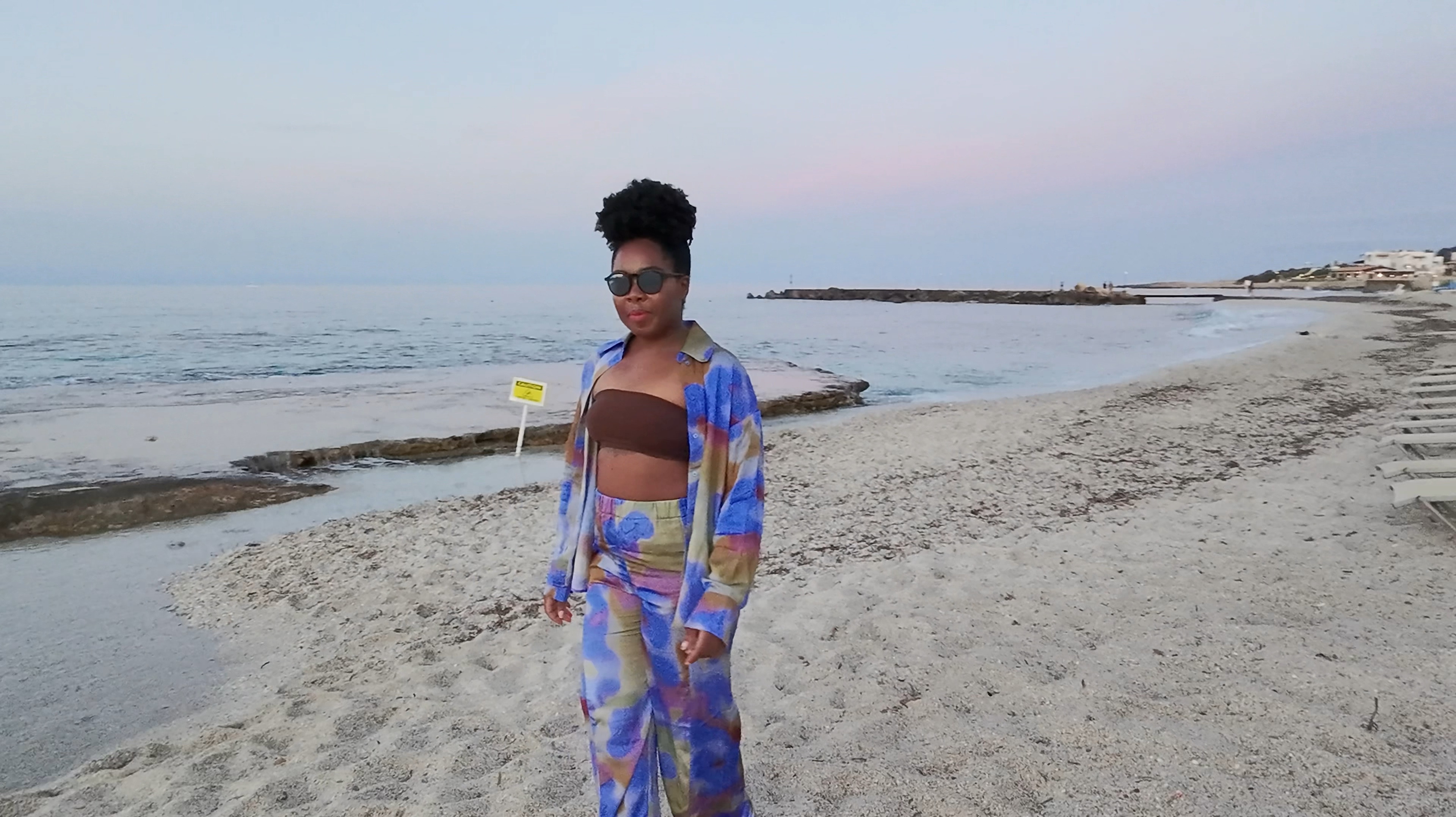 Final evening of our vacation - dressed for dinner in this matching satin shirt and pants with a bandeau. 

These were also on sale the last time I checked so run don’t walk! 

Holiday outfits, co-ords, holiday outfits, skins, crop top, winter holiday, blue print, blue shirt, blue pants 

#LTKuk #LTKsale #LTKeurope