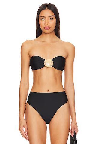 Shani Shemer Ines Bikini Top in Black from Revolve.com | Revolve Clothing (Global)