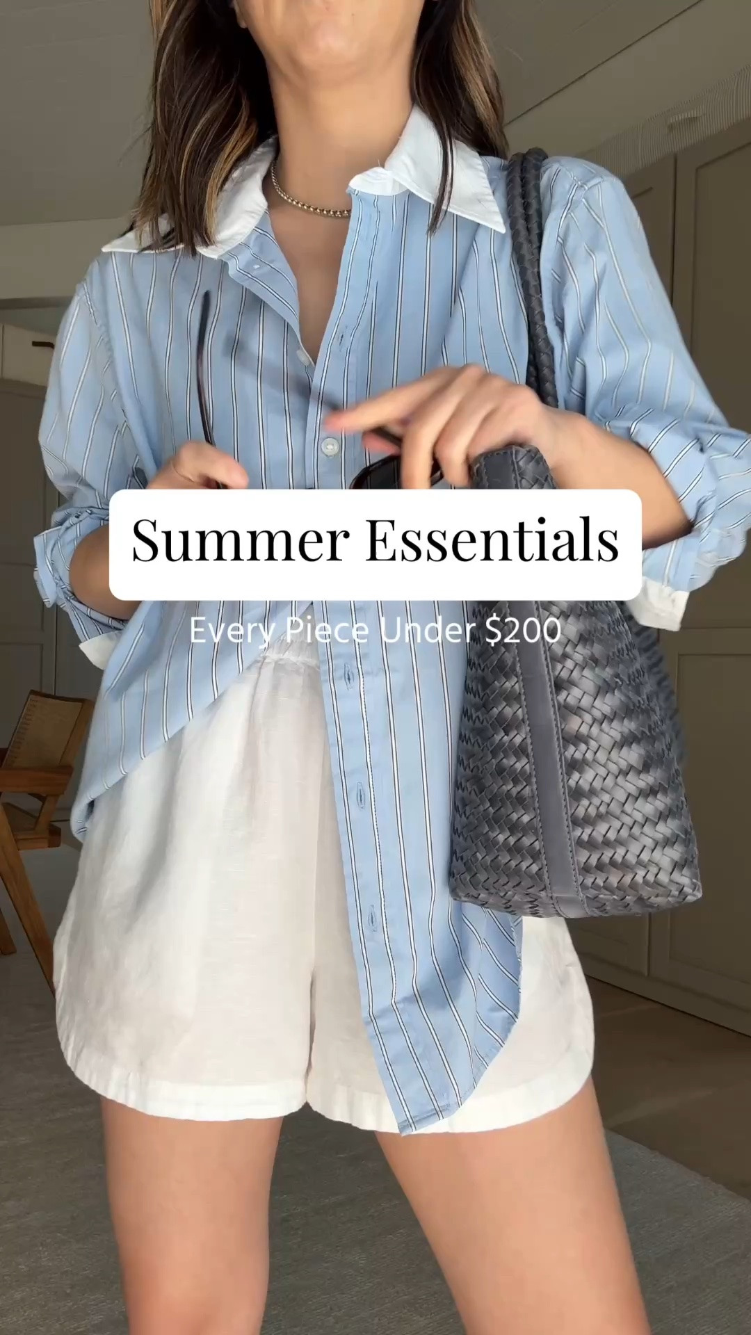Summer essentials I lean on all season. Every piece under $200

Gap big shirt petite xs
Le Bop linen shirts small - we nearly sold these out so linking similar. 
Beek da gals 5
Madewell woven tote 
Dorsey James necklace 15” - linking affordable option
Celine sunglasses - linking affordable option
Electric Picks earrings

#LTKgrwm #LTKmomlife #LTKPetite