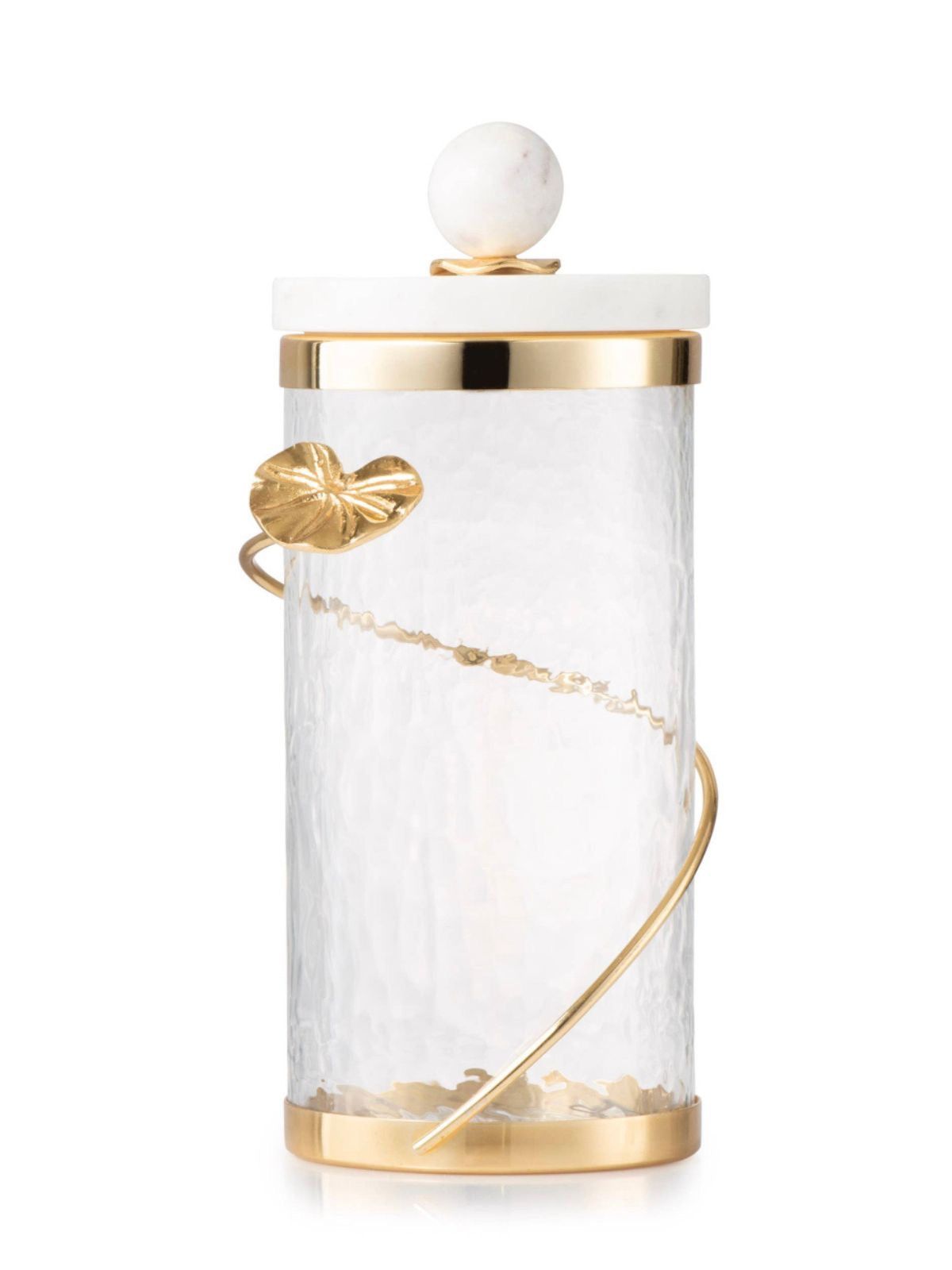 Cuore D’ Oro Glass Canister with Gold Heart Design & Marble Lid (3 Sizes) - Walmart.com | Walmart (US)