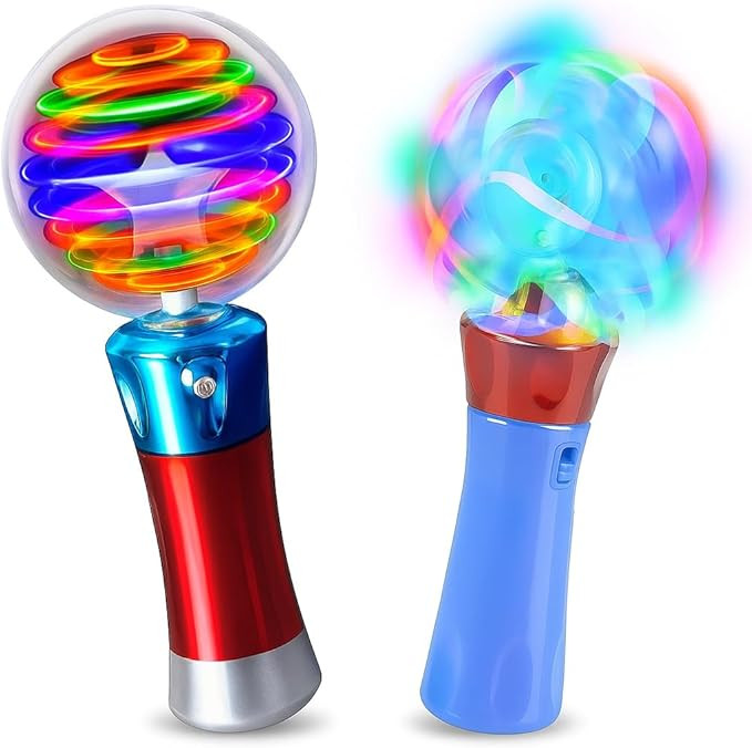 ArtCreativity Light Up Magic Ball Wand & Spinning Light Wand Set – LED Light Spinner Wands for ... | Amazon (US)