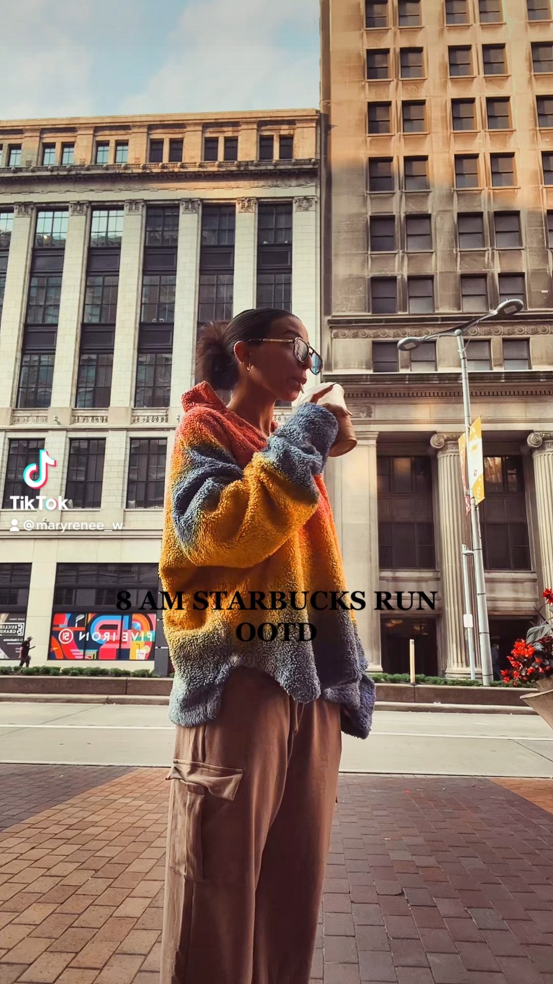 Edgy fall look for my morning Starbucks run 🍂

Absolutely obsessed with this sweater and I can’t get enough. I tend to wear earthy color schemes in the fall so this sweater gives my wardrobe the perfect splash of color. I’ve been getting a ton of use out of it! It’s so fun and even more cozy ☺️

Paired with men’s cargo sweats from Amazon. I got size Medium because I wanted them to hang low on my waist and I have bigger hips ☺️ I’m 5’2, 120 lbs, 23” waist and 36” hip. 

Sunglasses are my favorite edgy pair from Amazon right now, with blue lens and tortoise frame. 

Shoes are my essential UGG slipper! I wear these inside and outside 🤭



#LTKSeasonal #LTKstyletip #LTKU