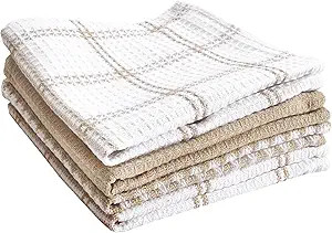 T-Fal Premium Waffle Dish Cloths: Highly Absorbent, Super Soft Long Lasting - 100% Cotton, 12"x13... | Amazon (US)