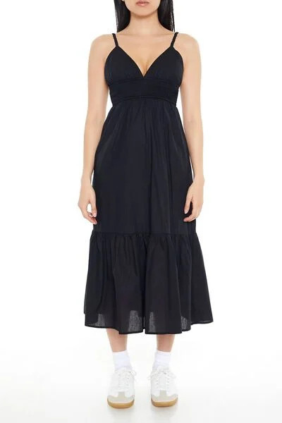 Plunging Cami Cutout Midi Dress | Forever 21