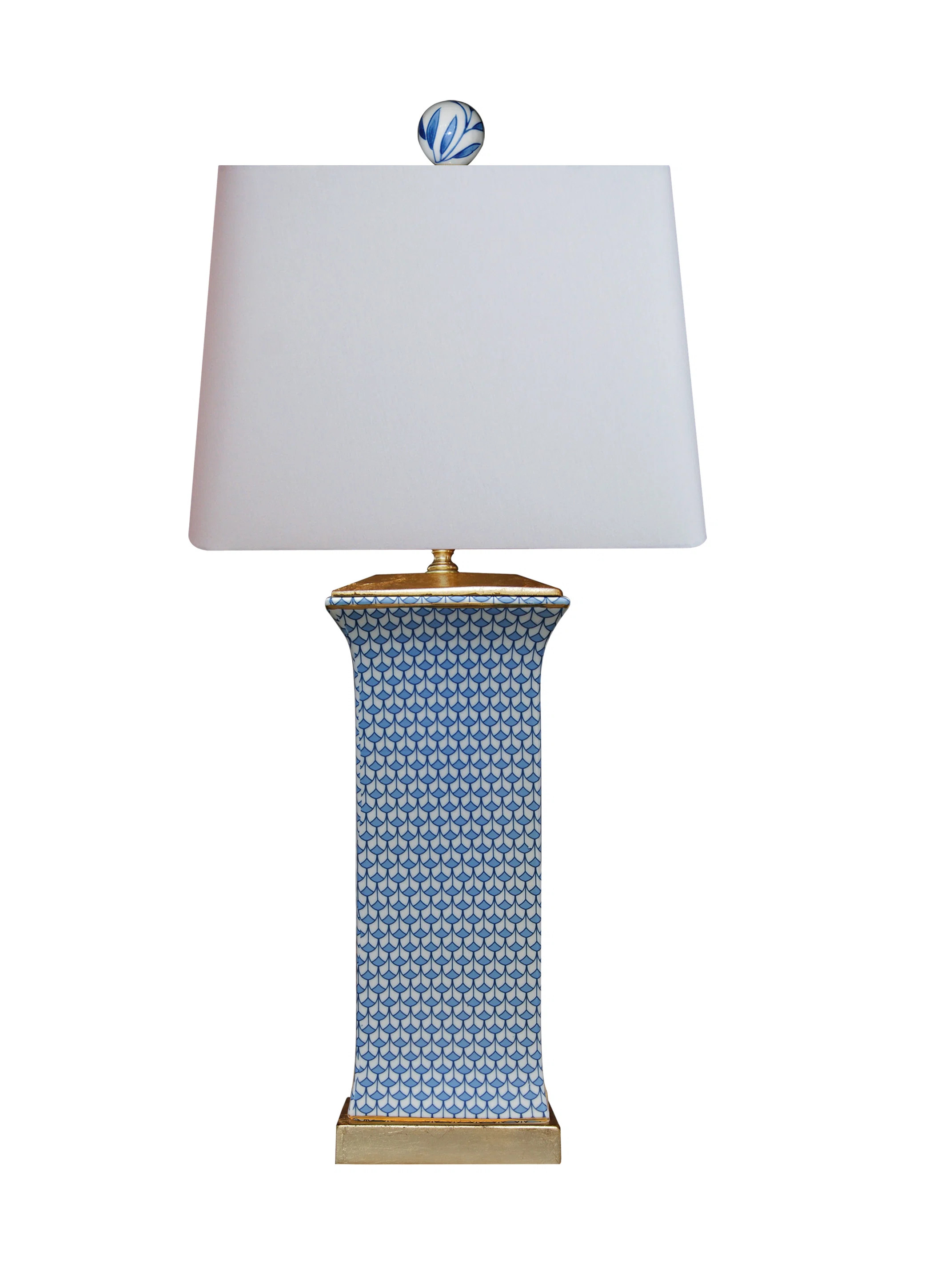 House of Hampton® Dejane 28" Blue/White Table Lamp | Wayfair | Wayfair North America