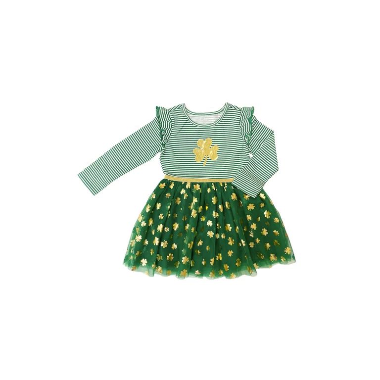 WAY TO CELEBRATE! St. Patrick's Day Baby and Toddler Girls Tutu Dress, Sizes 12M-5T | Walmart (US)