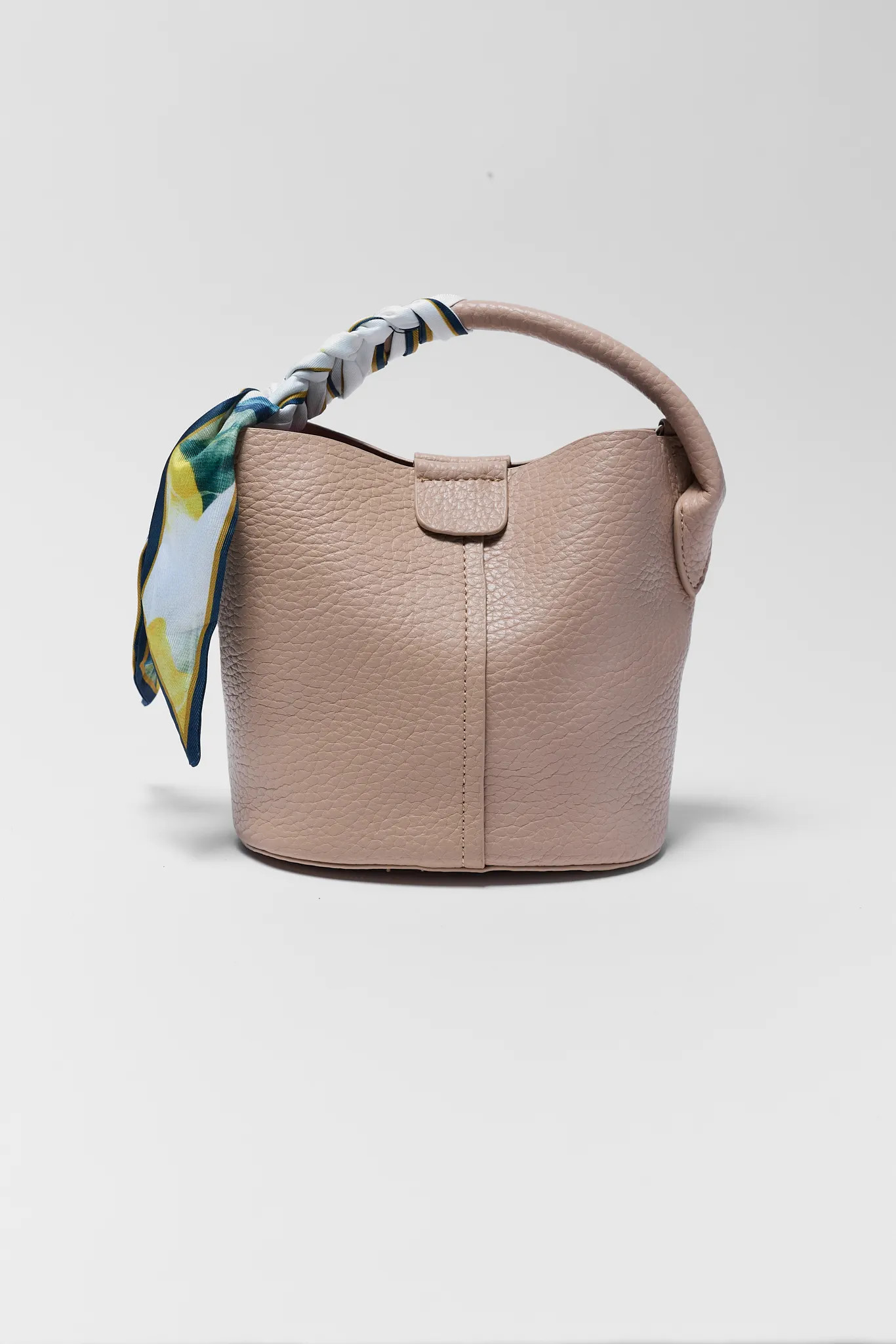 Serena Beige Faux Leather Bag | Avara