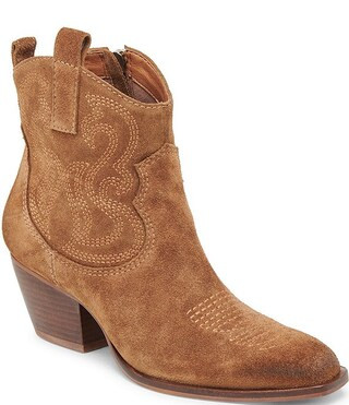 Shania H2O Waterproof Suede Western Booties | Dillard's