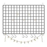 SONGMICS Grid Panels, Set of 2, Photo, Metal Mesh Decor, Multifunctional Hanging Picture Wall, DIY,  | Amazon (US)