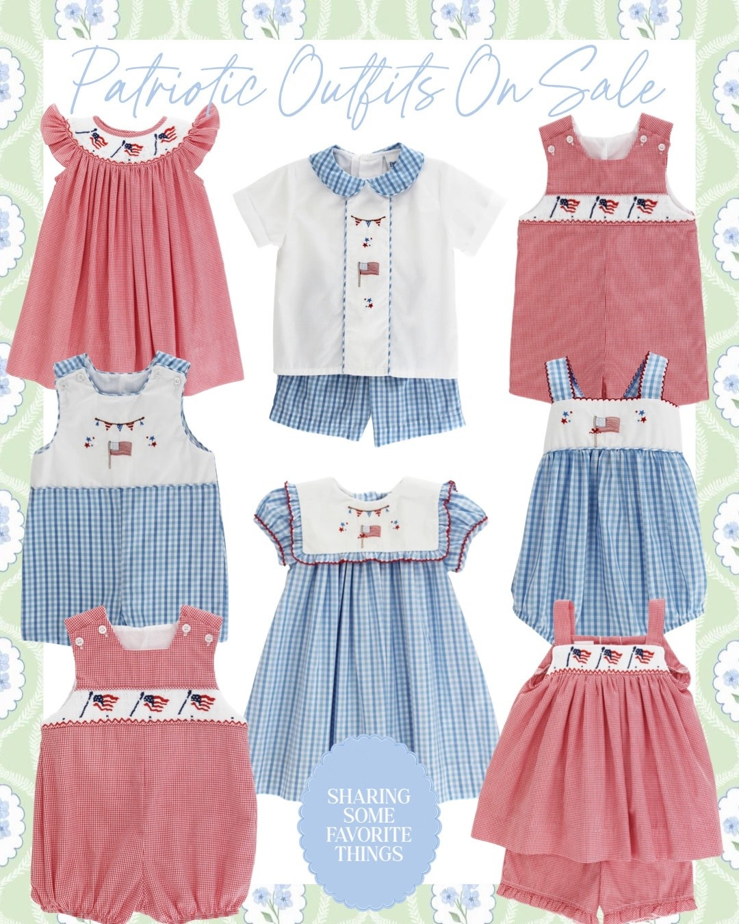 Now is the time 🇺🇸✨ the BEST sale just launched and you do not want to miss this one!!

Early Memorial Day sale is LIVE and these precious patriotic outfits are 20% off 🙌🏼 why wait until the last minute when you can grab them now and have your little ones set for the entire summer?!

These are truly some of my all time favorite pieces… the quality is unmatched, the styles are classic + timeless, and they feel so special 🫶🏼 I’ve been buying these for my daughter since she was born, and what makes it even sweeter is she’s wearing pieces I wore from this same brand 30 years ago 🤍

That’s how good they are👏🏼👏🏼 heirloom quality you can wear now, and then save and pass down for generations 🥹

If you’ve been eyeing these, this is your sign!! The CUTEST patriotic styles and the BEST time to grab them 🇺🇸🎉

#usa #america #godblessamerica #patriotic #patrioticstyle #redwhiteblue #memorialday #mdw #4thofjuly #fourthofjuly #july4th #summer #summerstyle #summeroutfits #embroidered #embroidery #monogram #spring #springstyle #embroideredname #kids #kid #kidsstyle #kidstyle #kidsclothes #kidsoutfits #toddlers #toddler #toddlerstyle #toddlersstyle #toddlerclothes #toddleroutfits #toddlerfashion #baby #babyclothes #babystyle #babyfashion #boy #boyclothes #boystyle #girl #girlclothes #girlstyle #bows #pink #grandmillenial #grandmillenialstyle #preppy #preppystyle #classic #classicstyle #baileyboys #shopsmall #smallbusiness #sale #salealert #majorsale #deal #dealoftheday 

#LTKSaleAlert #LTKBaby #LTKKids