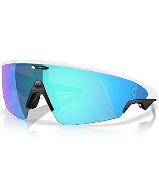 Oakley Men's Meta Vanguard 52mm Shield Sunglasses - White/Prizm Sapphire | Dillard's