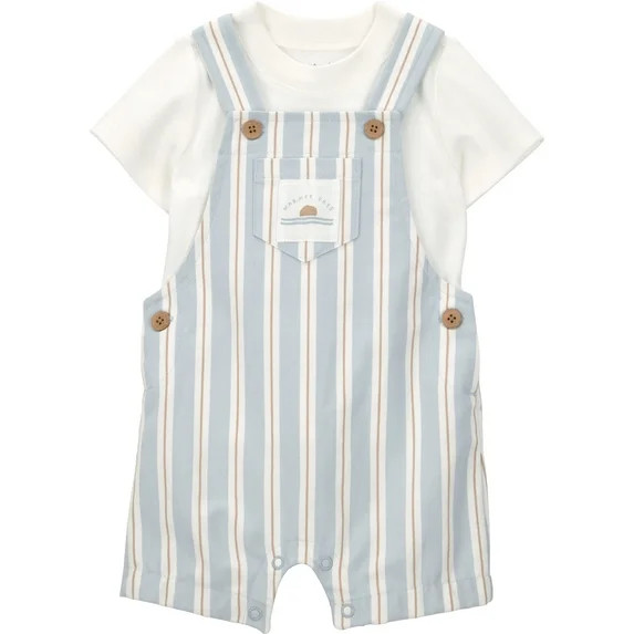 Carter's Child of Mine Baby Boy Overalls Set, 2-Piece, Sizes 0/3-24 Months | Walmart (US)
