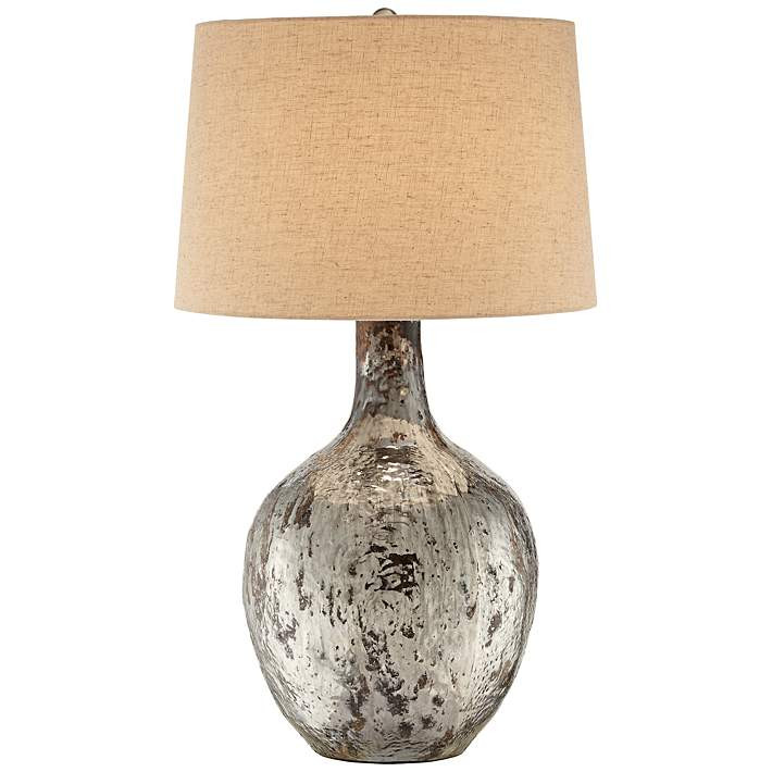 Possini Euro Shea 32" High Urn Profile Modern Glass Table Lamp - #7T909 | Lamps Plus | Lamps Plus