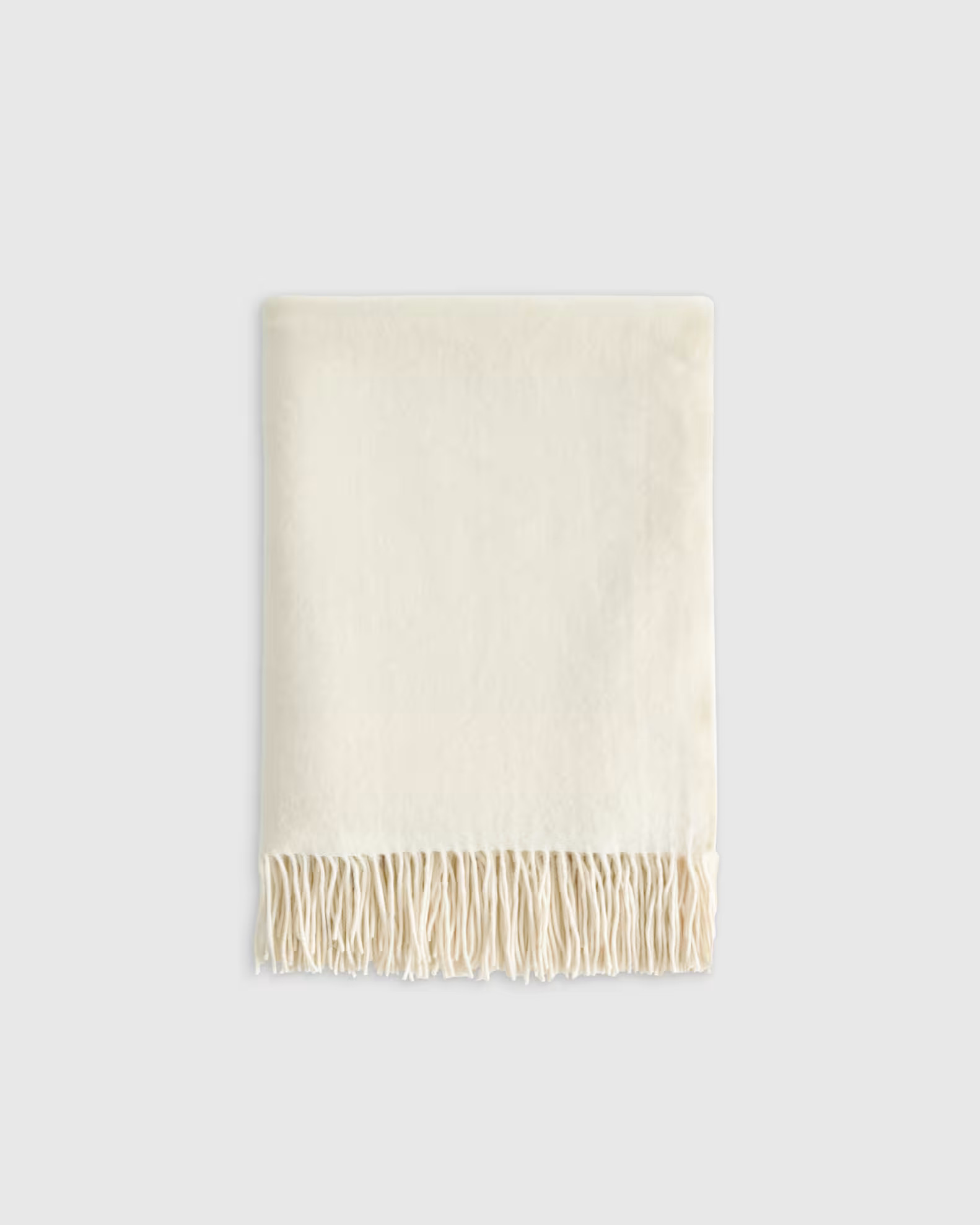 Mongolian Cashmere Throw in Ivory | Quince