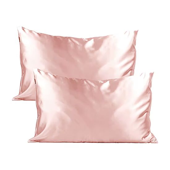 new!Kitsch The Satin Pillowcase 2pc Set - Blush | JCPenney
