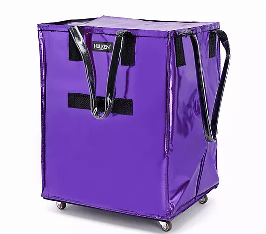 Make Your Selection: Hulken Medium Rolling Tote Bag with Zip Top & Button Closure | QVC
