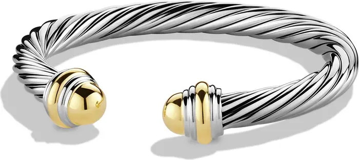 Cable Classics Bracelet with 14K Gold, 7mm | Nordstrom