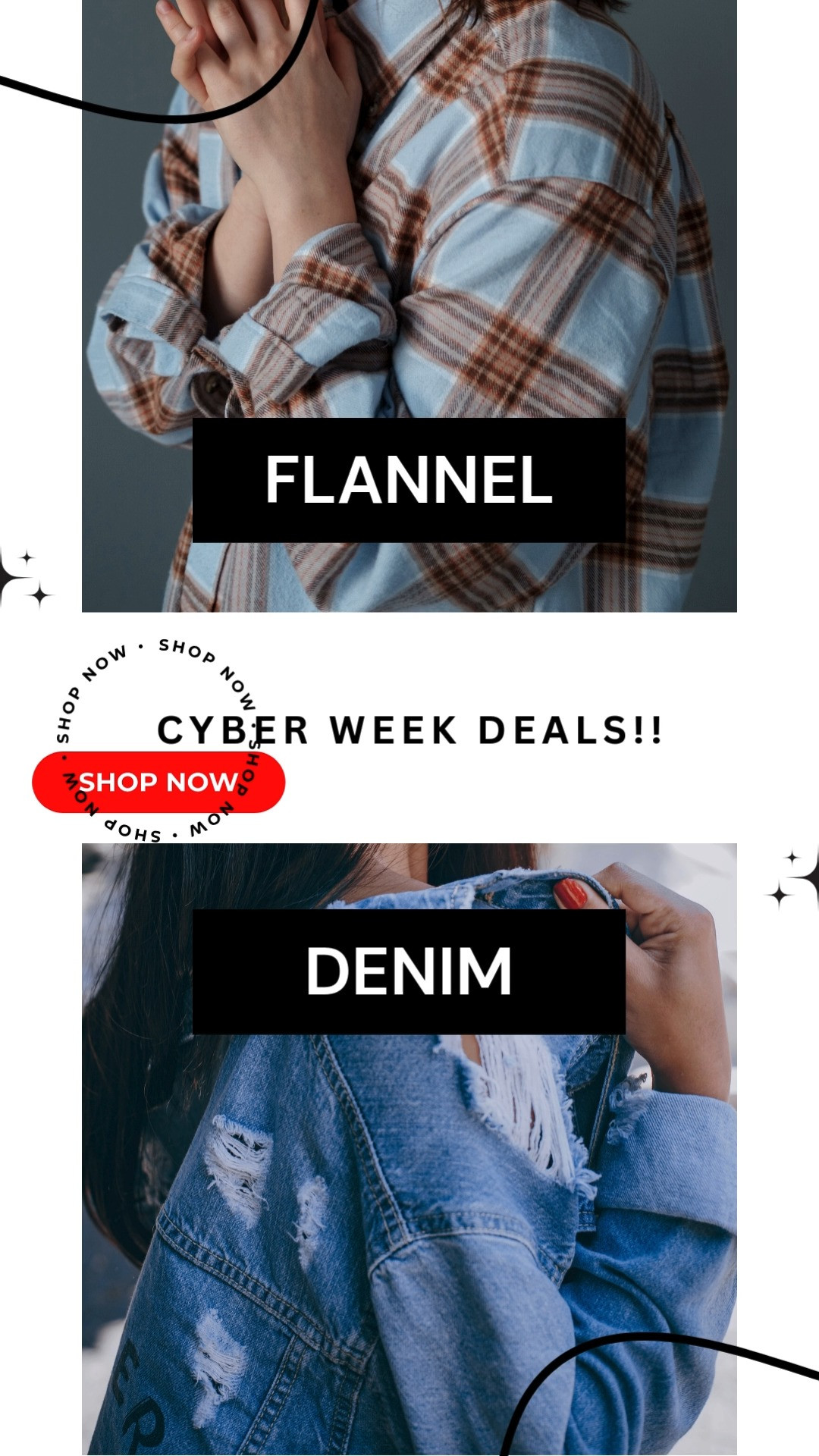 ✨ Cyber Week Style Steals ✨
Cyber Week is here, and it’s the perfect time to refresh your wardrobe with trendy pieces for him & her—all at unbeatable prices.
👗 Women’s Must-Haves
• 	Sleek oversized blazers that elevate any outfit
• 	Cozy knit sets for chic lounging or casual outings
• 	Statement boots & sneakers to complete the look
• 	Metallic accents & sequins for holiday-ready glam
👕 Men’s Essentials
• 	Modern slim-fit jackets & tailored coats
• 	Elevated basics: premium tees, joggers, and hoodies
• 	Streetwear-inspired sneakers & accessories
• 	Layer-ready flannels and versatile denim
💡 Style Tip: Mix timeless staples with bold statement pieces to create effortless looks that transition from day to night.
🛒 Tap to shop my Cyber Week picks before they sell out—these deals won’t last long!
 

 #LTKCyberWeek #LTKGiftGuide #LTKSaleAlert
