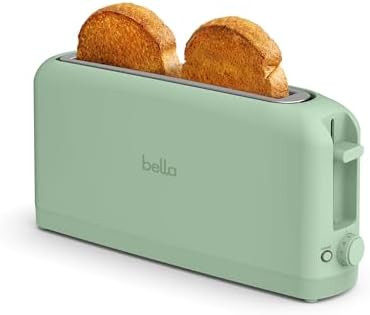 bella 2 Slice Slim Toaster, Fits-anywhere™ Kitchenware, 6 Setting Shade Control with Reheat & C... | Amazon (US)