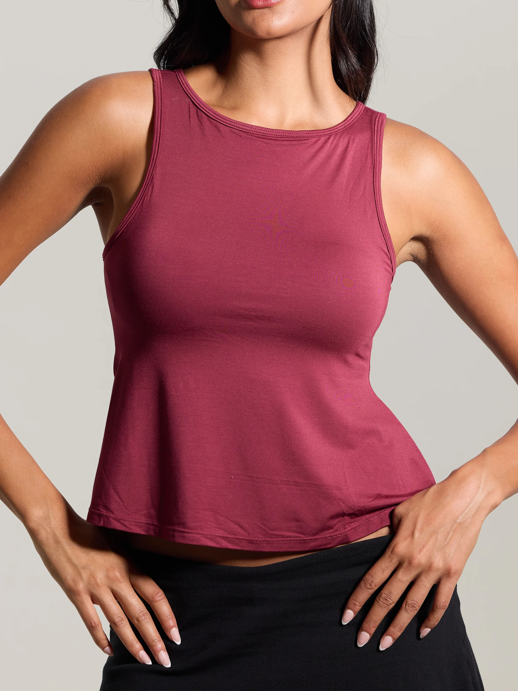 Flowy Boat Neck Tank | Klassy