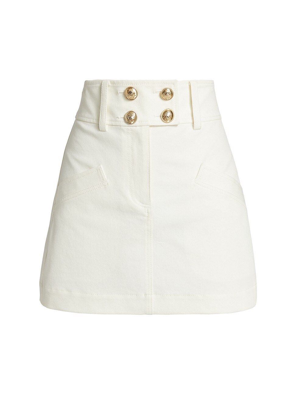 Tove Embossed Button Miniskirt | Saks Fifth Avenue