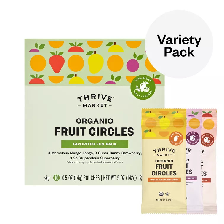 Organic Fruit Circles, Favorites Fun Pack | Thrive Market