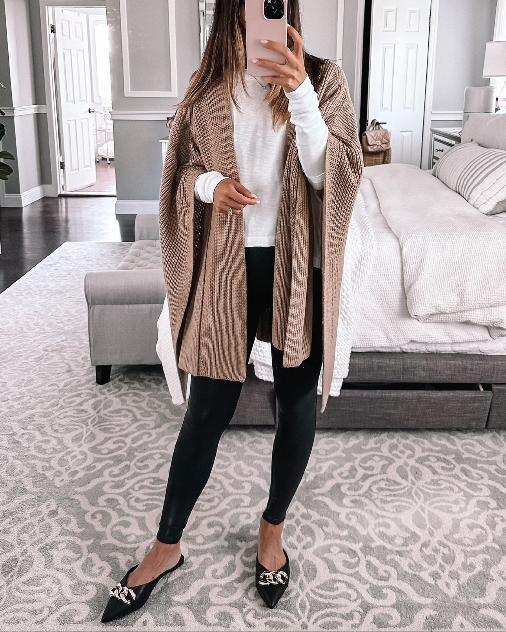 Nsale poncho Spanx faux leather leggings 

#LTKFindsUnder100 #LTKStyleTip #LTKxNSale