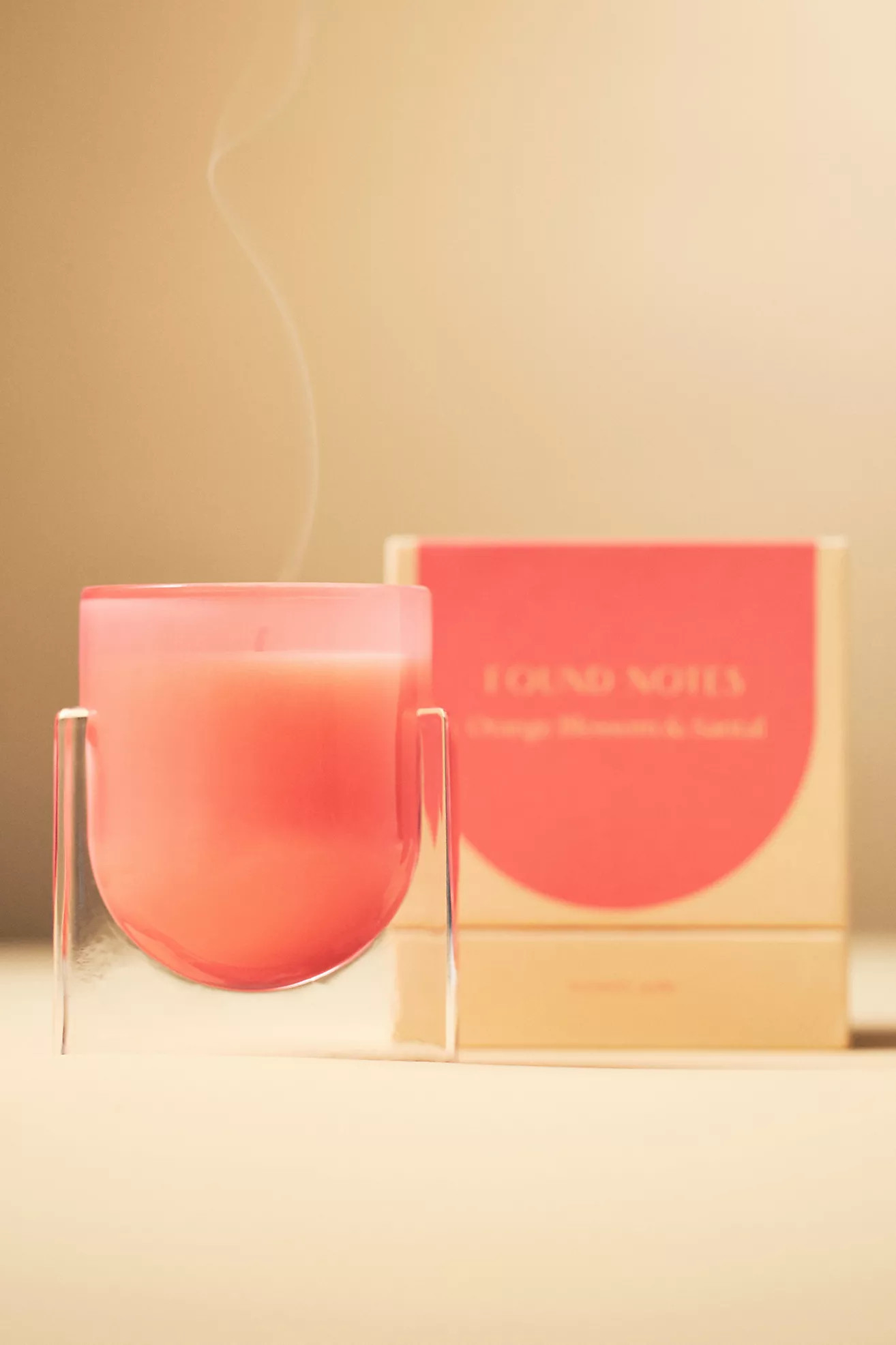 Found Notes Floral Orange Blossom & Santal Glass Candle | Anthropologie (US)