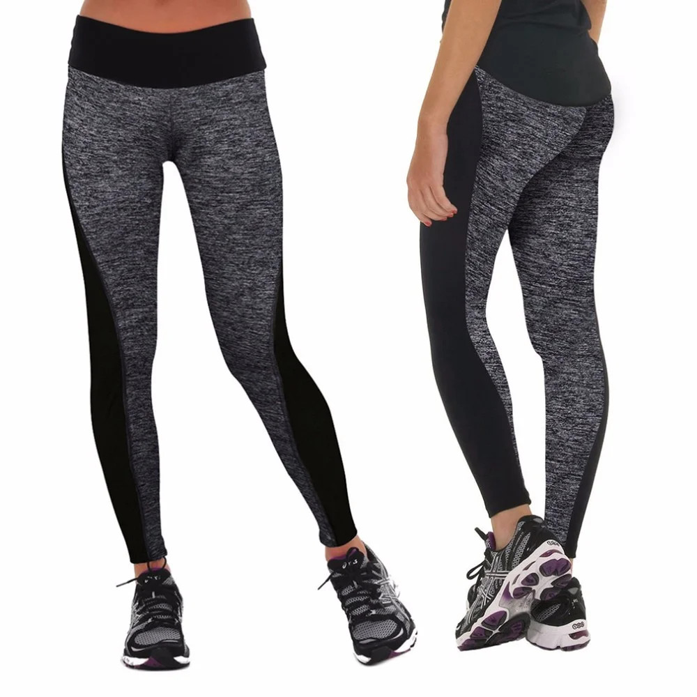 Yoga Pants for Women Workout Leggings Gray/Black Leggings Yoga Clothes FREE Eyeglass Pouch by Jun... | Walmart (US)