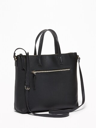 Zip-Top Faux-Leather Crossbody Bag for Women | Old Navy US