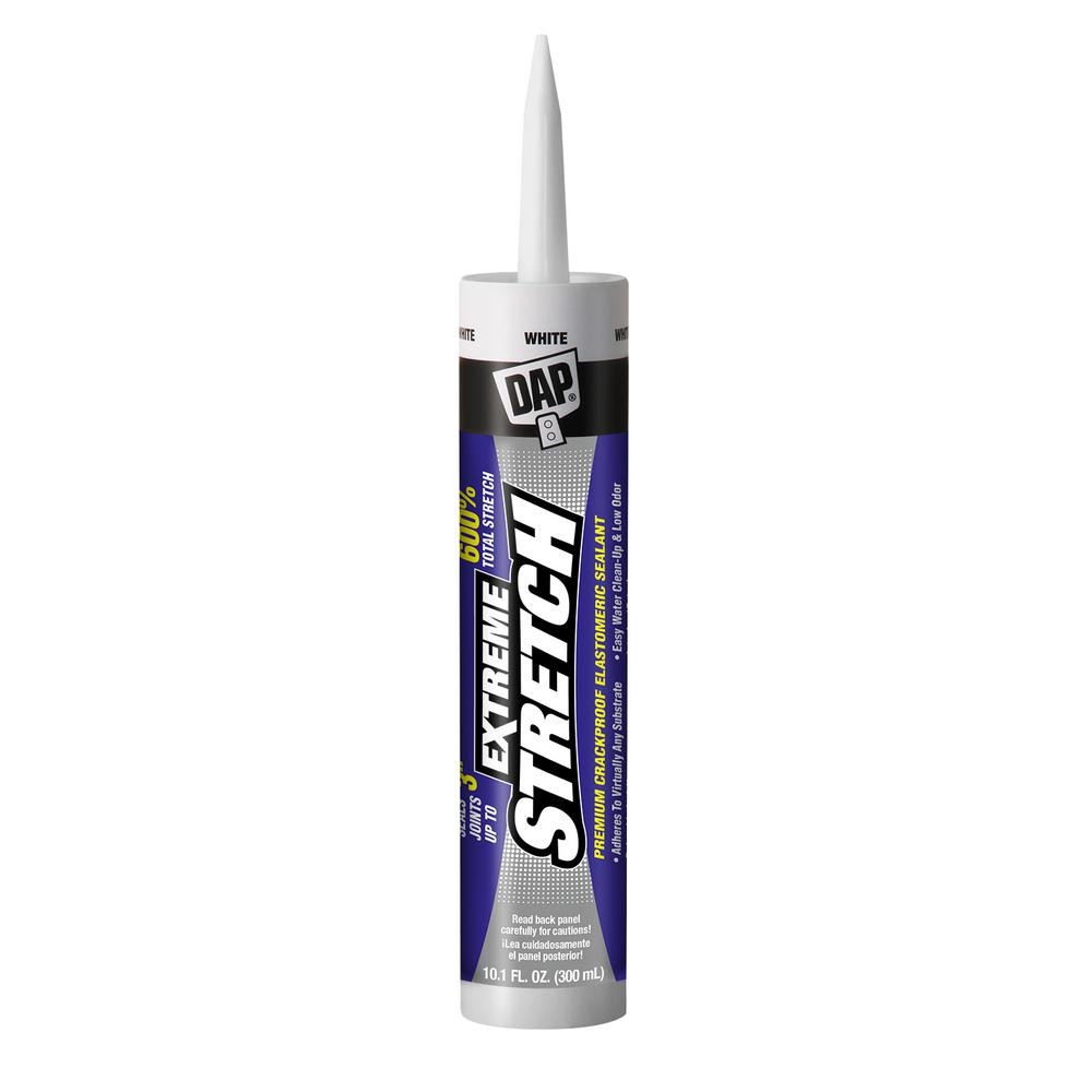 Extreme Stretch 10.1 oz. White Premium Crackproof Elastomeric Sealant | The Home Depot