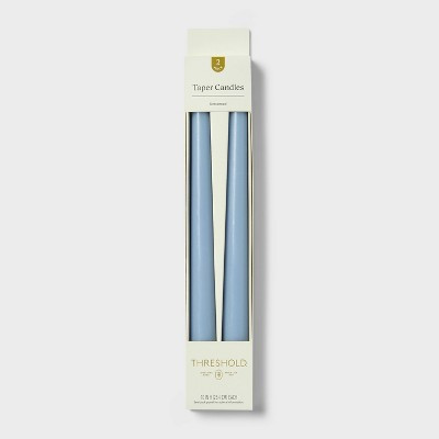 2pk Core Taper Candle Set Light Blue - Threshold™ | Target