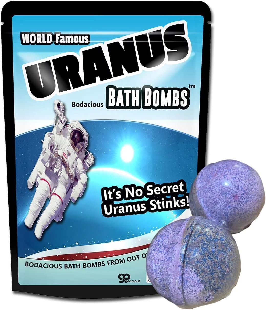 Uranus Bath Bombs XL Fizzers Funny Space Gags For Teen Boys Weird Gags For Men Uranus Jokes Stock... | Walmart (US)