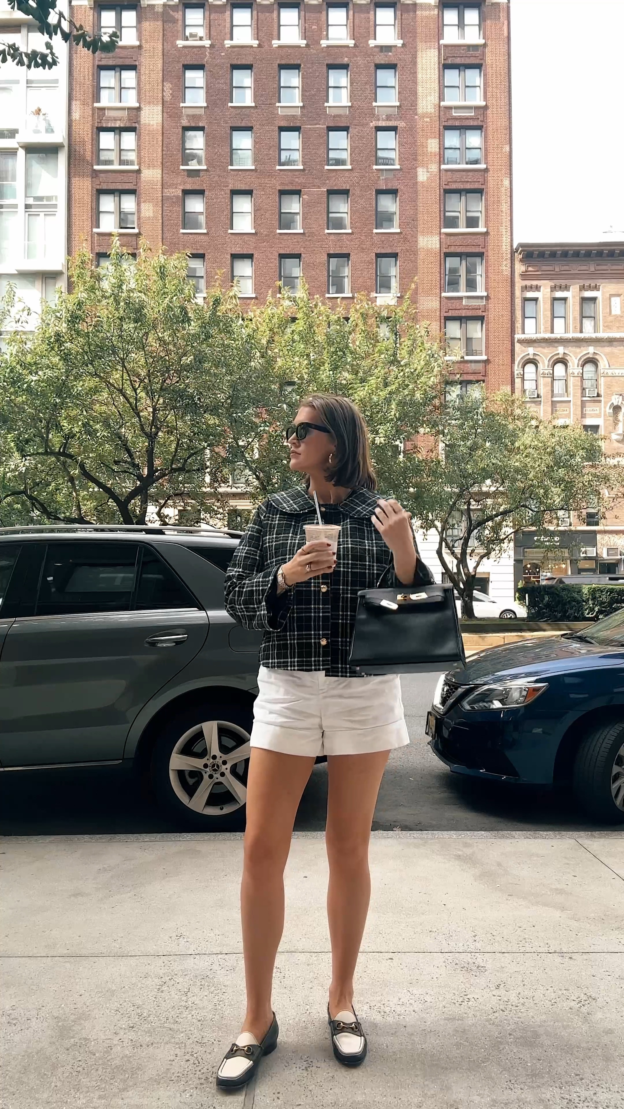 Medium in jacket 
Small in tee
8 in shorts 
