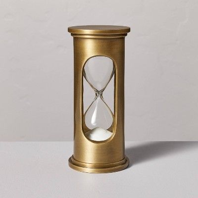 Decorative Brass Hourglass Antique Finish - Hearth & Hand™ with Magnolia | Target