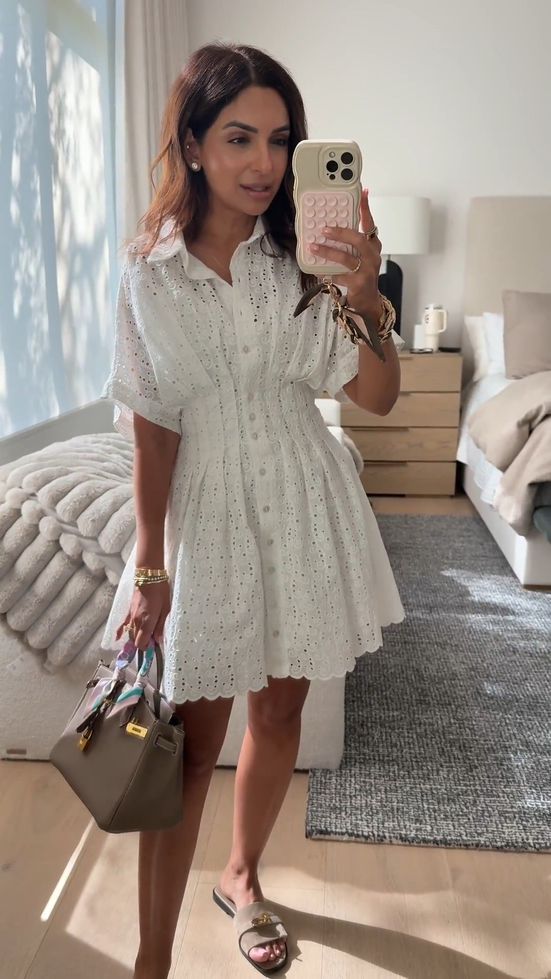 This gorgeous white eyelet dress from @Anthropologie is on sale for only $138 right now during their Memorial Day sale! Wearing the XS petite length. Always the most flattering fit!! Linking some other favorite finds of the sale as well.

#LTKSaleAlert