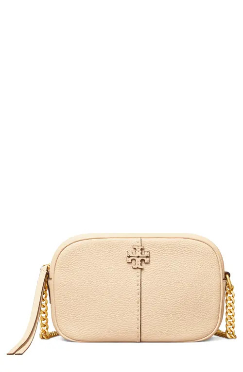 Tory Burch McGraw Leather Camera Bag in Brie at Nordstrom | Nordstrom