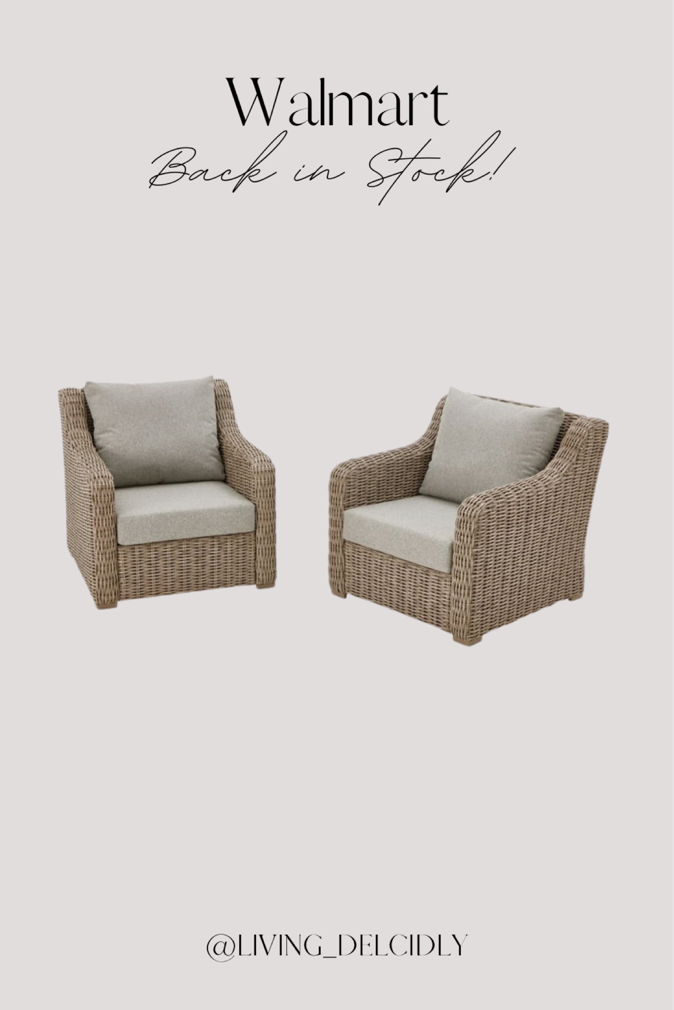 These bestselling patio chairs are BACK IN STOCK at Walmart✨

Walmart Finds | Outdoor Furniture | Patio Furniture

#LTKSeasonal #LTKHome