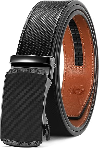 Zitahli Men's Belt,Ratchet Belt Dress with Premium Leather,Slide Belt with Easier Adjustable Auto... | Amazon (US)