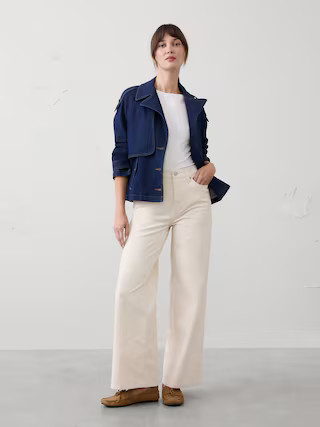 Wide-Leg High-Rise Corduroy Pant | Banana Republic Factory