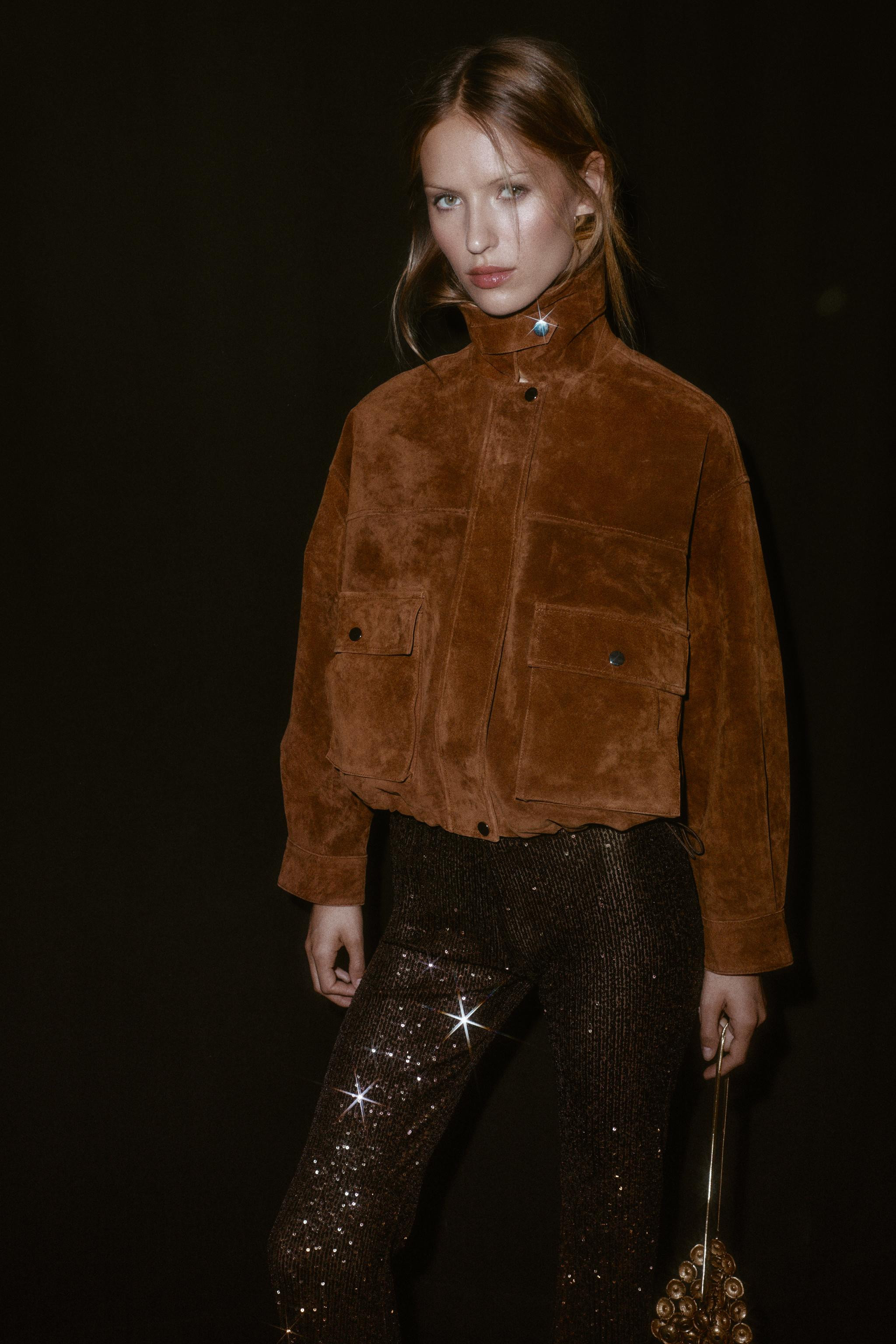 100% LEATHER BOMBER JACKET | Zara UK