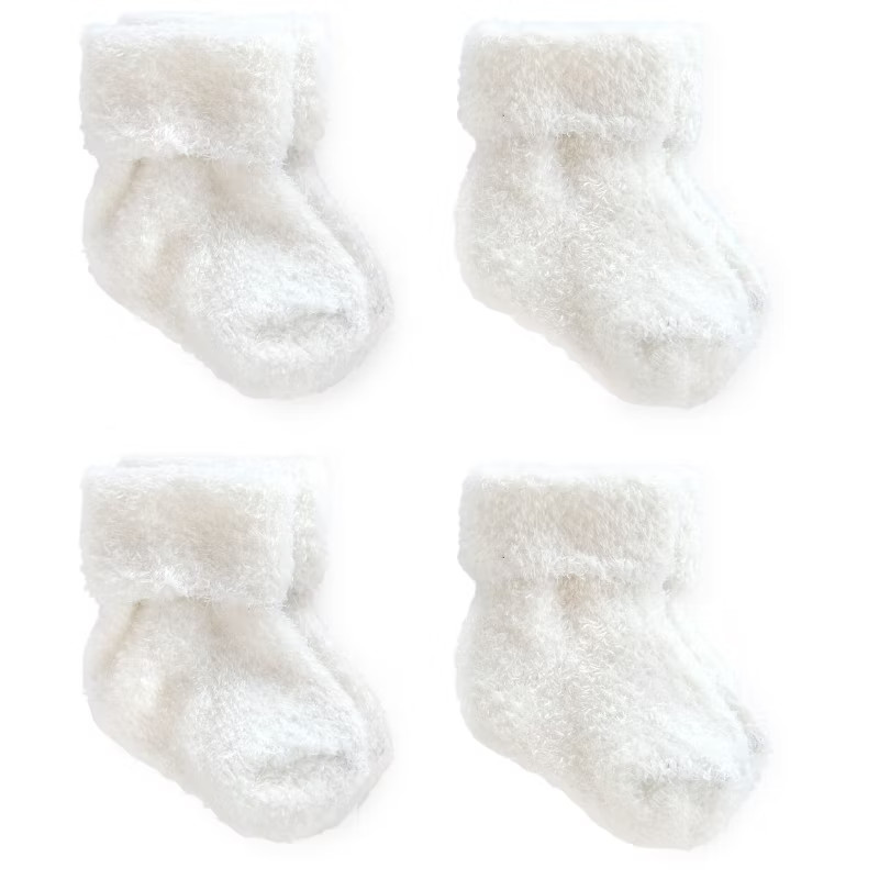 Carter's Just One You® Baby 4pk Ankle Socks Set - White 0-3M | Target