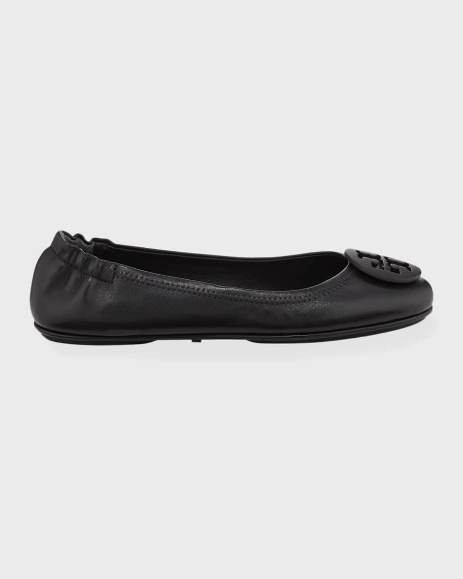 Minnie Travel Leather Ballet Flats | Neiman Marcus