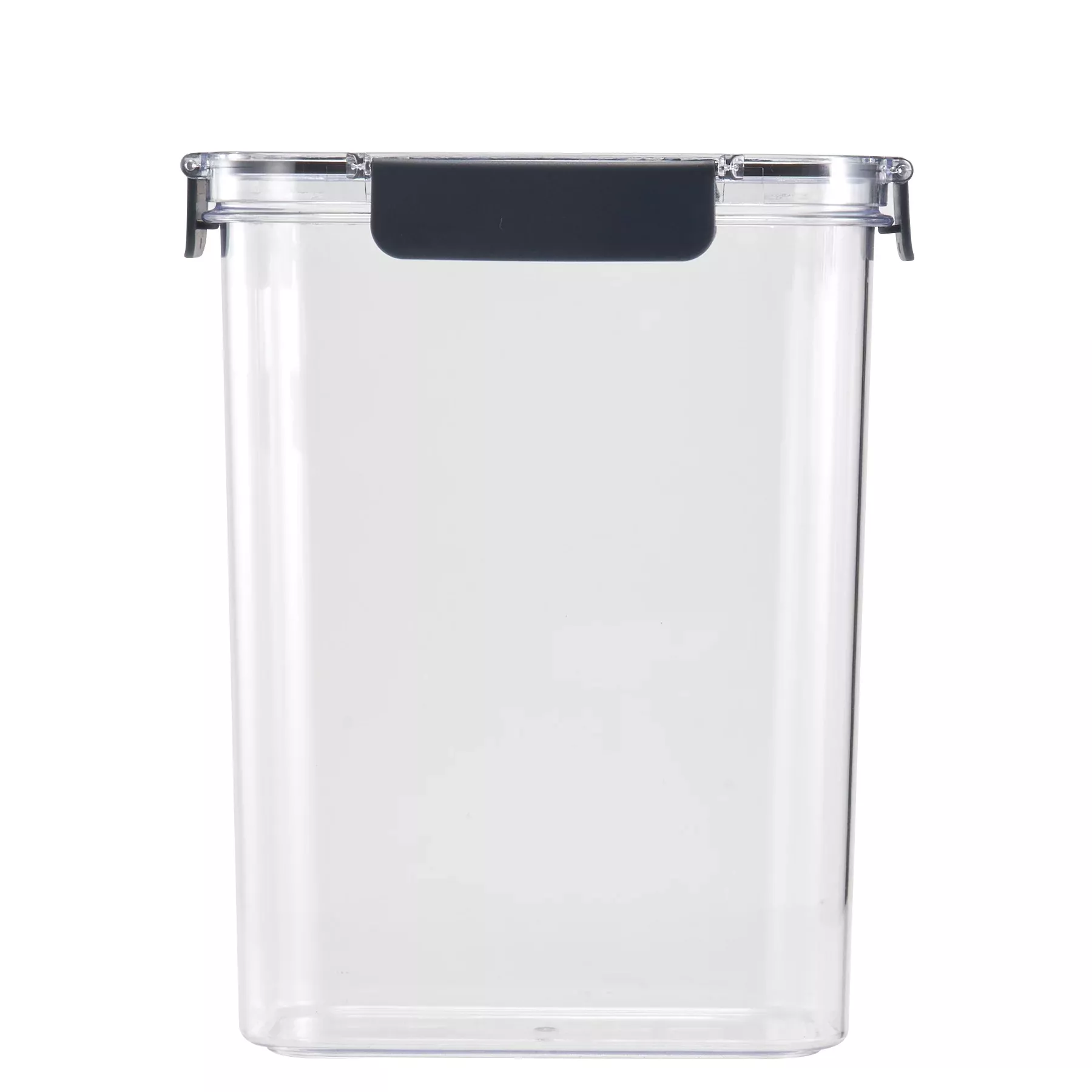 Mainstays Small Cereal Dispenser, 16 Cups - Clear Plastic, Gray Lid