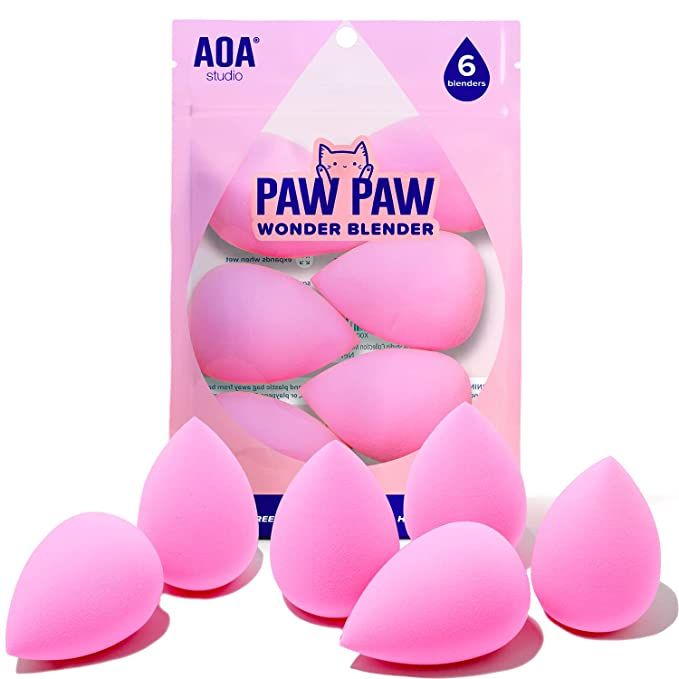 AOA Studio Collection Makeup Sponge Set Makeup Blender Latex Free and High-definition Set of 6 Ma... | Amazon (US)