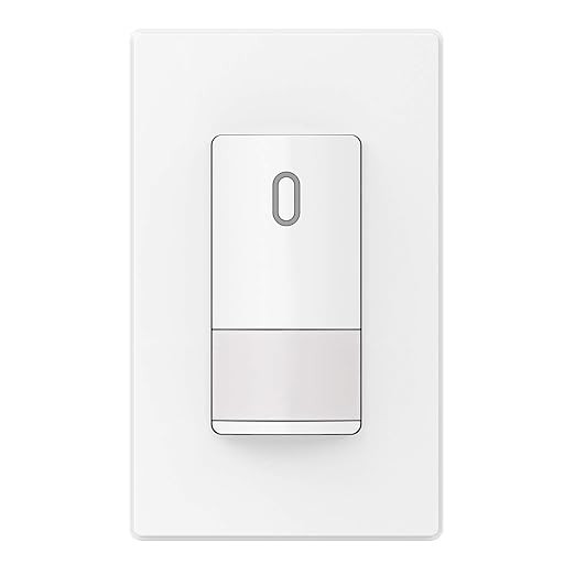 ELEGRP Occupancy Motion Sensor Light Switch, PIR Infrared Motion Activated Wall Switch, No Neutra... | Amazon (US)