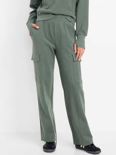 High-Waisted Dynamic Fleece Cargo Pants | Old Navy (US)