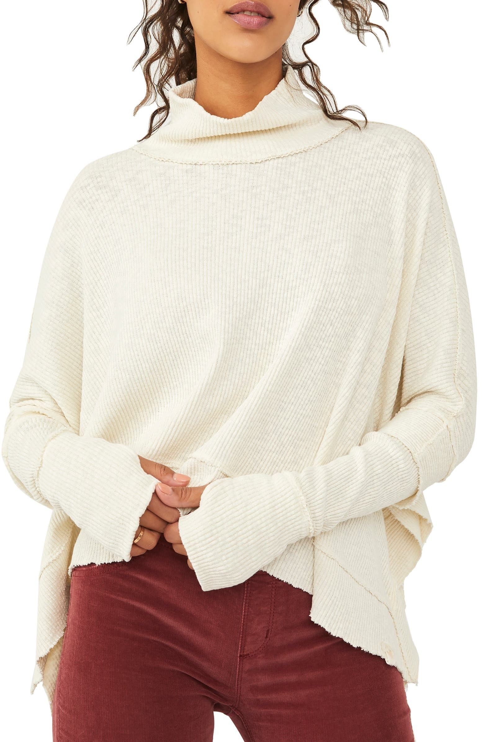 Free People Moon Daisy Turtleneck Rib Top | Nordstromrack | Nordstrom Rack