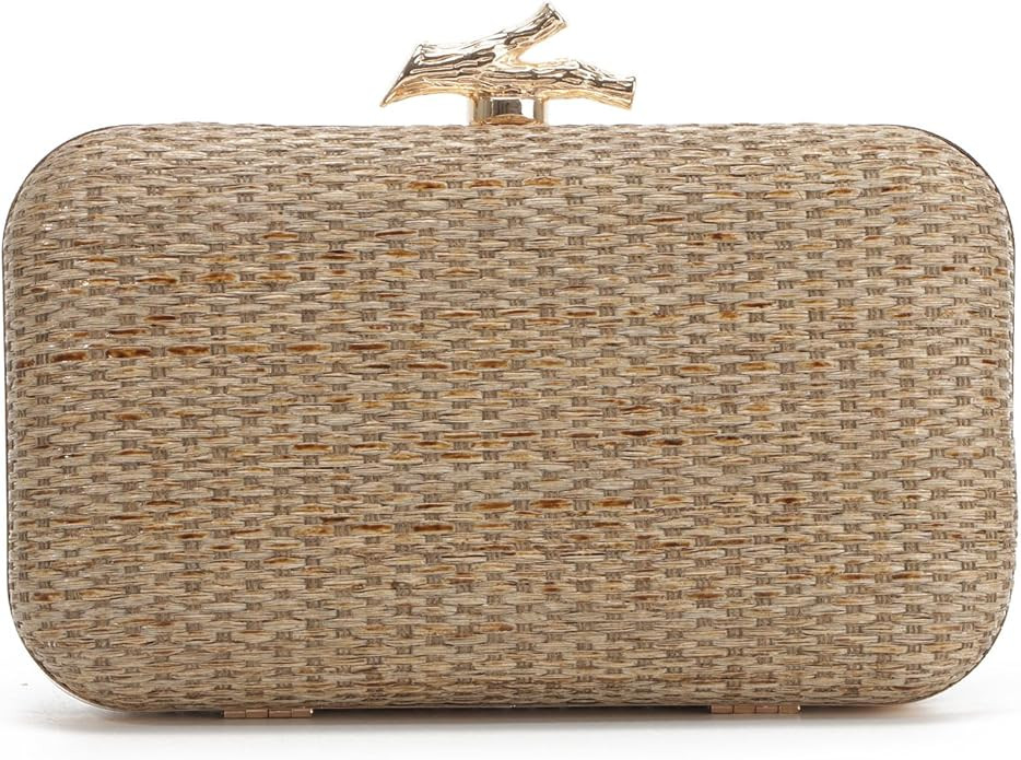 Straw Clutch Purses for Women Formal Summer Evening Bag Woven Handbags | Amazon (US)